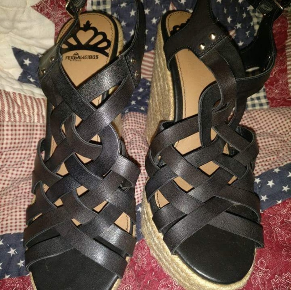 Fergalicious wedges size 8
